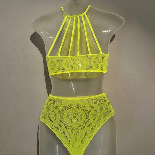Neon yellow 2 pc