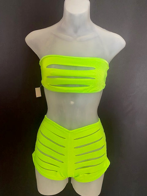 Green slit 2 pc set